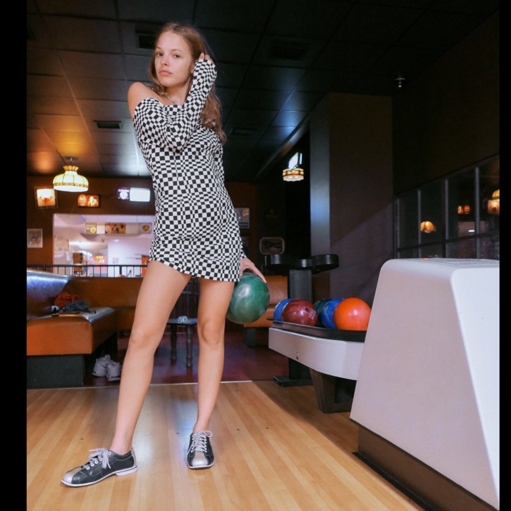NEW!! Zara black and white plaid dress 👗
